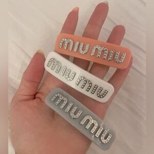 Miu Miu Hairclips